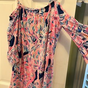 Charming Lilly Pulitzer dress off the shoulder